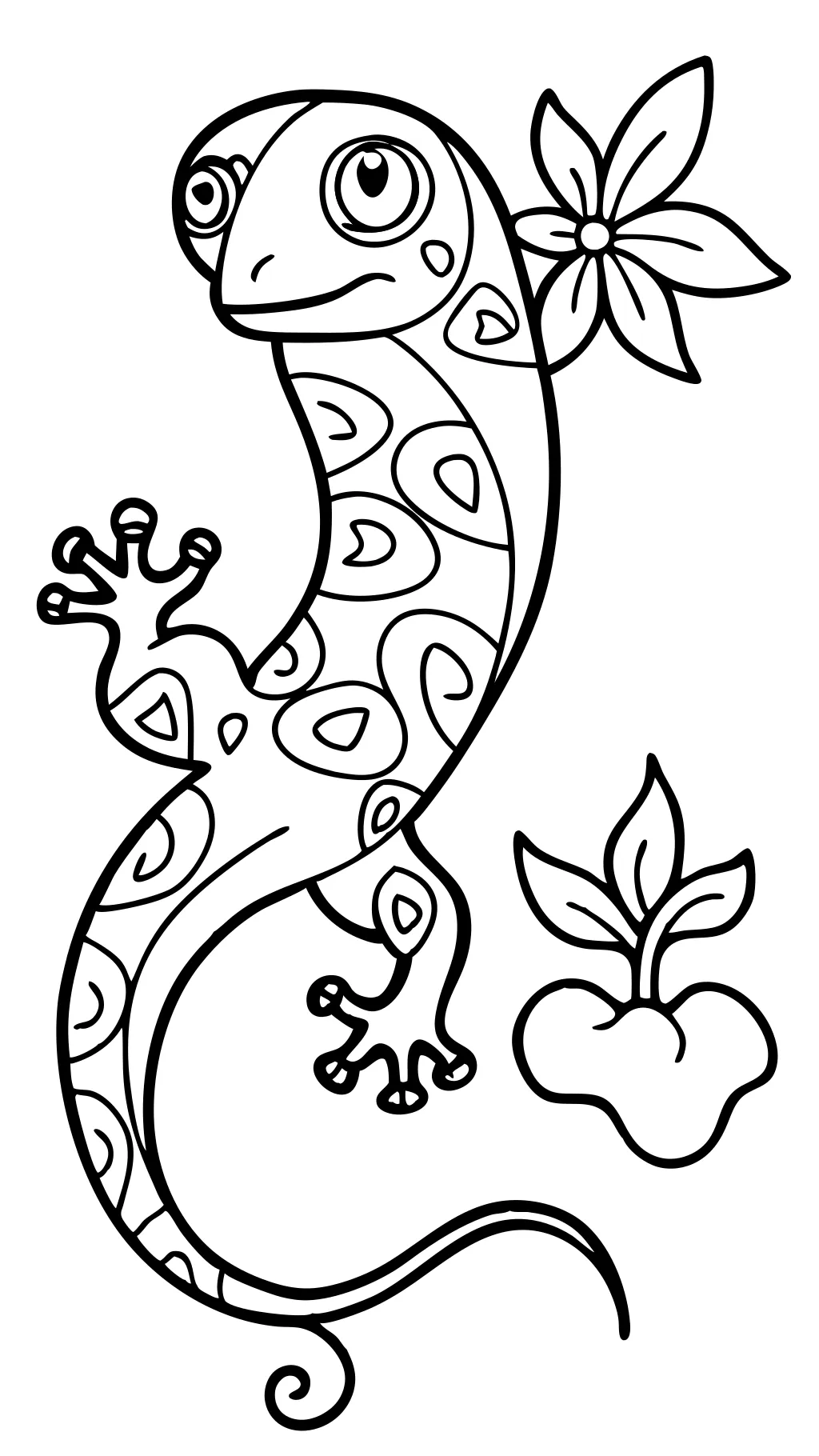 coloring pages gecko